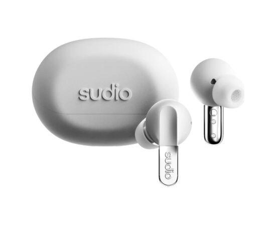 SUDIO   Earbuds | N3 Pro | Bluetooth | In-ear | Microphone | Chrome White | Noise canceling | Wireless Austiņas