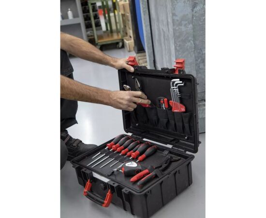 Wiha tool case Basic L mechanic (black/red, 36 pieces, with case) Jaunumi -Dārzam