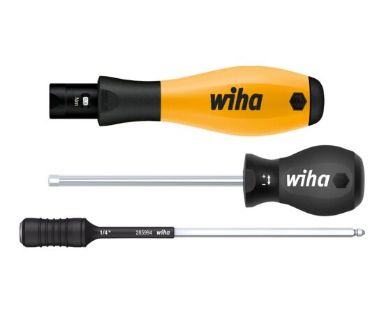 Wiha torque screwdriver set TorqueVario-S Micro ESD (black/yellow, 18 pieces, 0.1 - 0.6Nm) Новинки Для дома и сада 