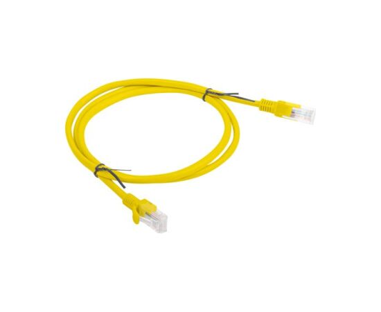 Lanberg PCU6-10CC-0100-Y networking cable Yellow 1 m Cat6 U/UTP (UTP) Tīkla vadi