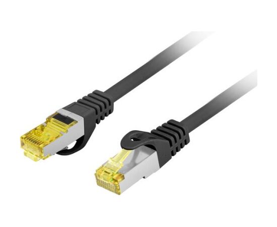 Lanberg PCF6A-10CU networking cable Black 0.5 m Cat6a S/FTP (S-STP) Round Tīkla vadi