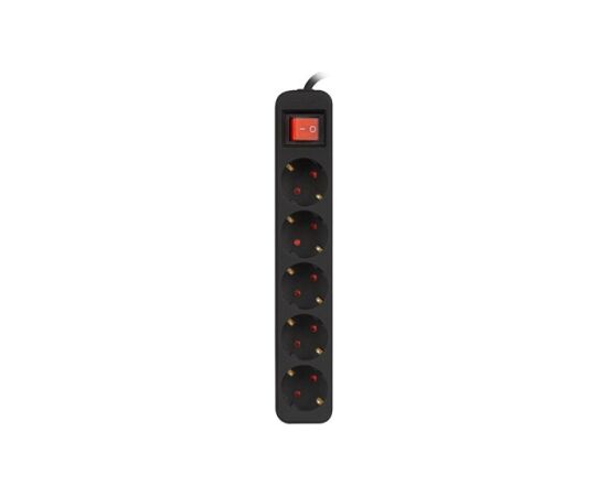Lanberg PS1-05F-0150-BK power extension 1.5 m 5 AC outlet(s) Indoor Black Dažādi vadi