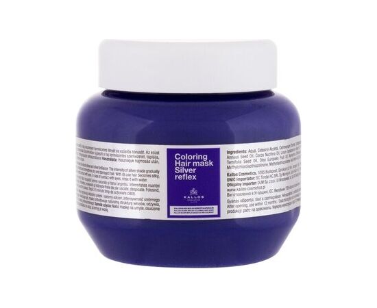 Kallos Silver Reflex Mask 275ml Matu kopšana
