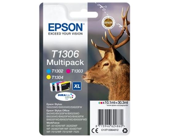 Epson DURABrite Ultra Ink  T1306 Cartrigde, Cyan, magenta, yellow