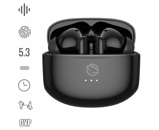 Manta MTWS008B Rytmo Black Austiņas