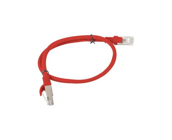 LANBERG PATCHCORD UTP CAT.5E 0.5M RED PCU5-10CC-0050-S Tīkla vadi