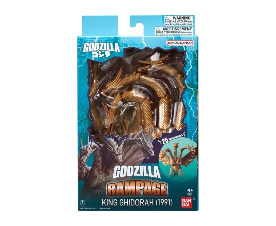 Bandai GODZILLA ACTION FIGURE - KING GIDORAH 1991 Figūriņas un varoņi