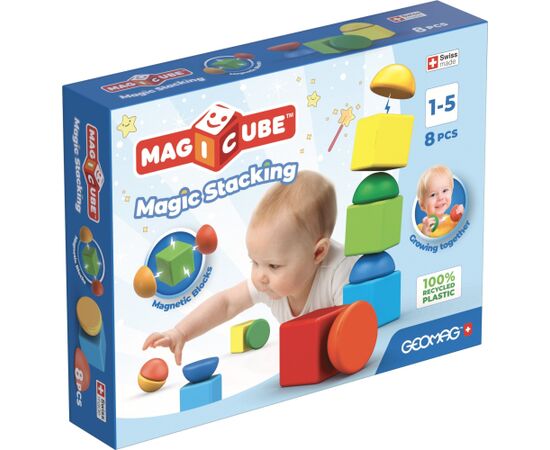 Geomag Geomag Magicube Magic Stacking - Magnetic building blocks, 8 pcs Konstruktori 