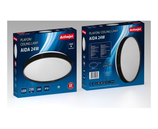 Activejet LED ceiling light AJE-AIDA 24W Griestu lampas - šķīvji