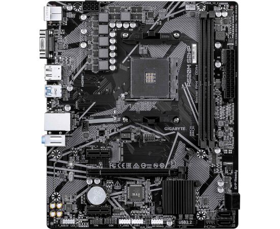 Mainboard GIGABYTE AMD A520 Socket AM4 micro ATX RAM DDR4-SDRAM 2xSlots 1xNumber of M.2 (M) slots A520MS2HP1.0 Mātes plates