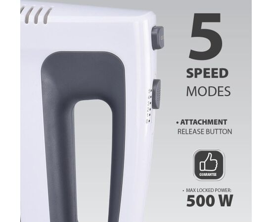 Hand mixer MAESTRO MR-502 500W White, Black Jaunumi Sadz. tehnika