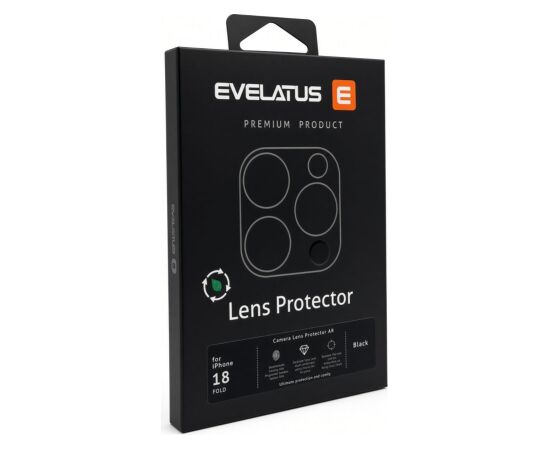 Evelatus Apple  iPhone Duo Full body Camera Lens Protection Premium Black Ekrānu aizsardzība
