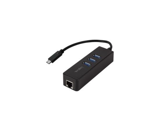 LOGILINK - USB 3.0 type c to gigabit adapter to 1x RJ45 and 3x USB 3.0 type A