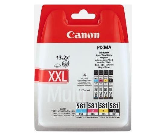 Ink CANON CLI-581XXL C/M/Y/BK MULTI BL