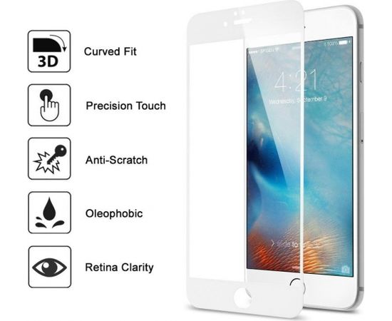 Swissten Ultra Durable 3D Japanese Tempered Glass Premium 9H Aizsargstikls Apple iPhone XR Balts