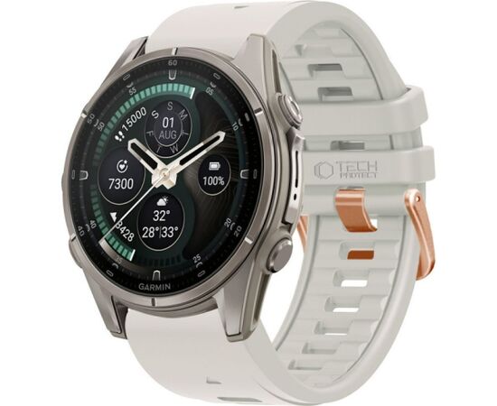 Tech-Protect watch strap Silicone Garmin fenix 43mm, fog grey Новинки смартфонов и телефонов