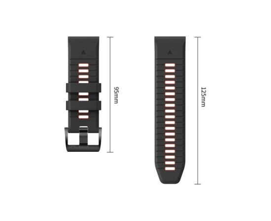 Tech-Protect watch strap IconBand Pro Garmin fenix 47mm, black/red Новинки смартфонов и телефонов