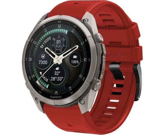 Tech-Protect watch strap Silicone Garmin fenix 51mm, crimson red Новинки смартфонов и телефонов