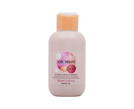 Inebrya Ice Cream Keratin Restructuring Shampoo 1000ml Matu kopšana