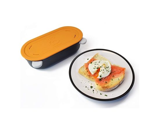 Morphy richards Mico Egg Maker Heatwave Technology Microwave Cookware, Orange / grey,   proof