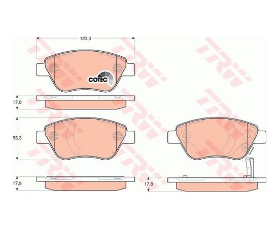 TRW Bremžu kluči GDB1700