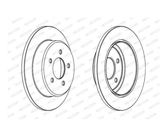 Ferodo Bremžu disks DDF1492