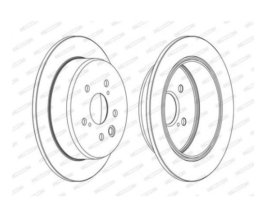 Ferodo Bremžu disks DDF1815C