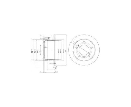 Delphi Bremžu disks BG3235