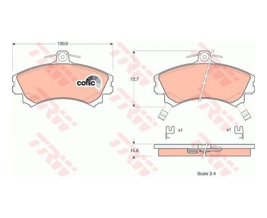 TRW Bremžu kluči GDB1317