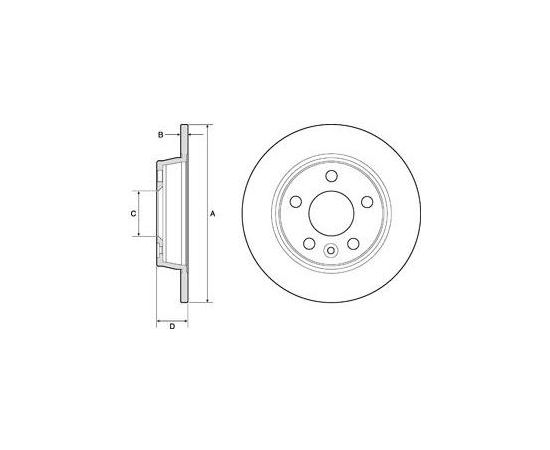 Delphi Bremžu disks BG3026