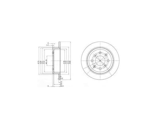 Delphi Bremžu disks BG2538