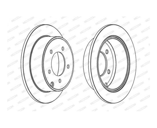 Ferodo Bremžu disks DDF1762C