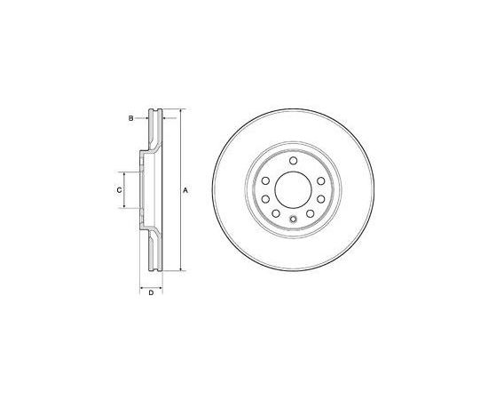 Delphi Bremžu disks BG3770