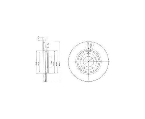 Delphi Bremžu disks BG3383