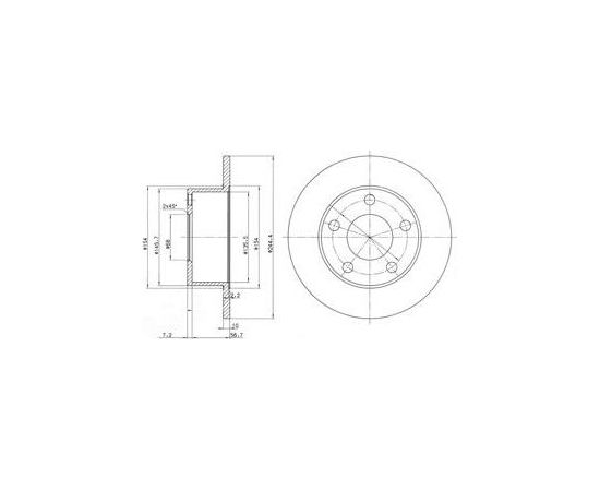 Delphi Bremžu disks BG2746