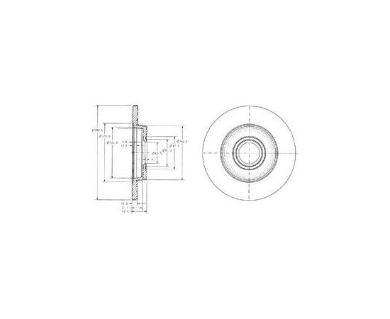 Delphi Bremžu disks BG3416