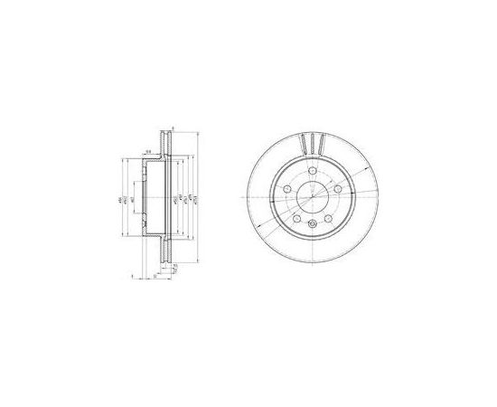 Delphi Bremžu disks BG3296