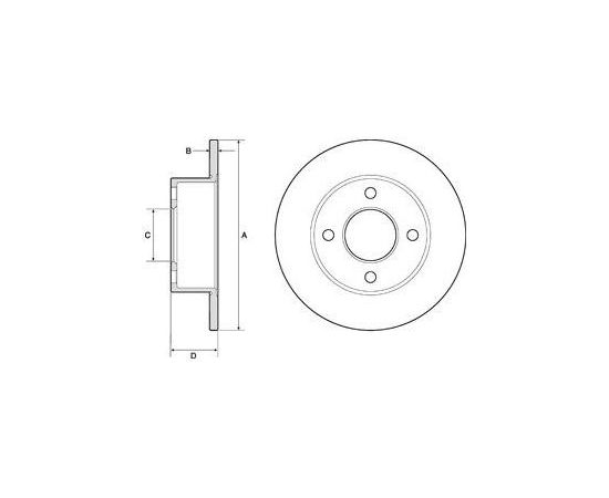 Delphi Bremžu disks BG2343