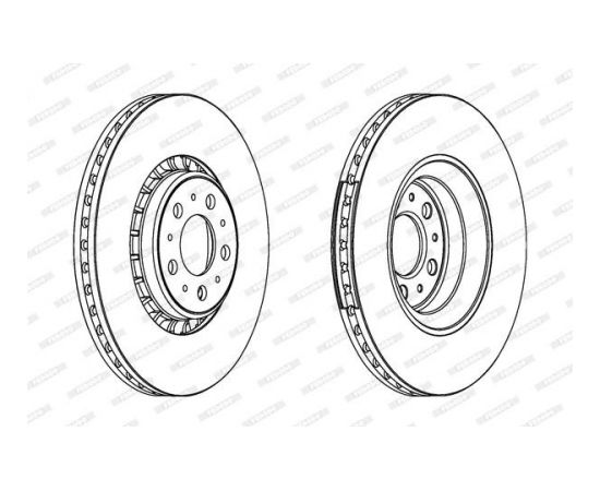 Ferodo Bremžu disks DDF1371C-1