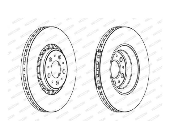 Ferodo Bremžu disks DDF1371C-1