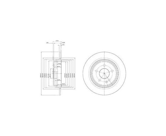 Delphi Bremžu disks BG3969