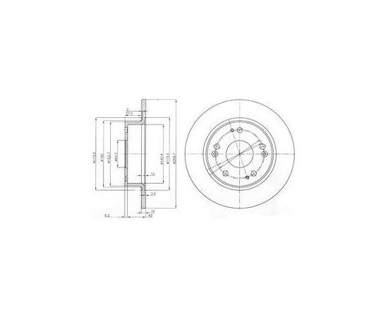 Delphi Bremžu disks BG3964