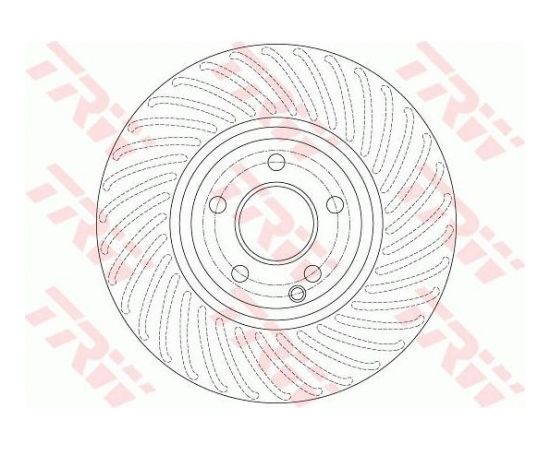 TRW Bremžu disks DF6195S