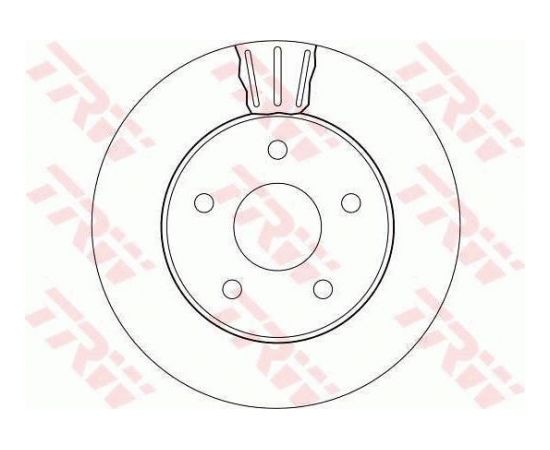 TRW Bremžu disks DF4170
