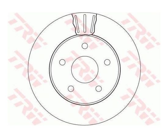 TRW Bremžu disks DF4170