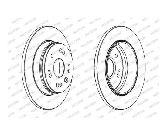 Ferodo Bremžu disks DDF1540