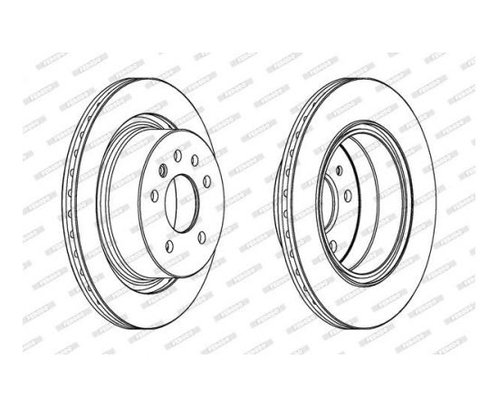 Ferodo Bremžu disks DDF1366