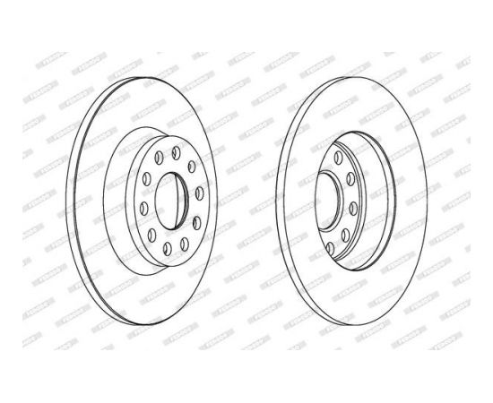 Ferodo Bremžu disks DDF1306