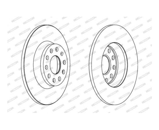 Ferodo Bremžu disks DDF1306