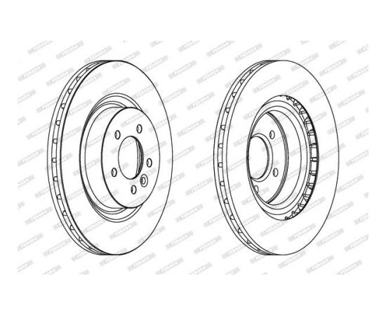 Ferodo Bremžu disks DDF1434